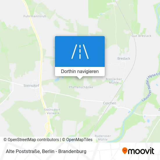 Alte Poststraße Karte