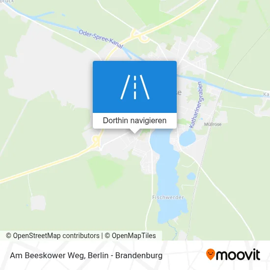 Am Beeskower Weg Karte