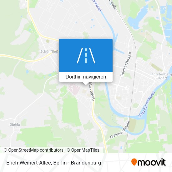 Erich-Weinert-Allee Karte