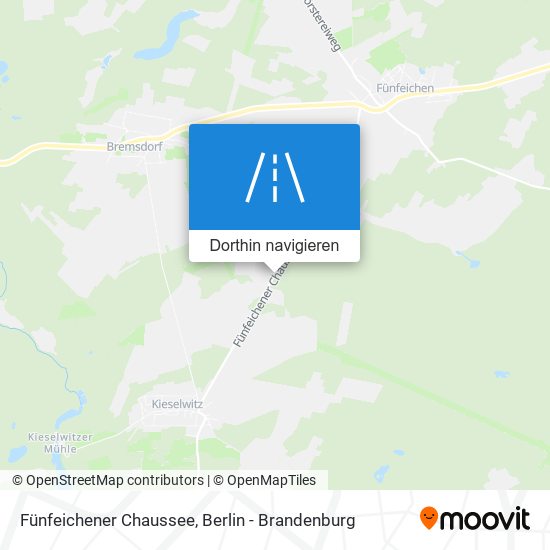 Fünfeichener Chaussee Karte