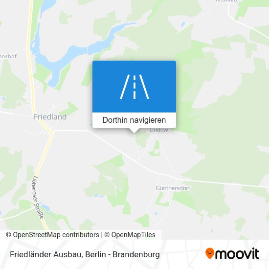Friedländer Ausbau Karte