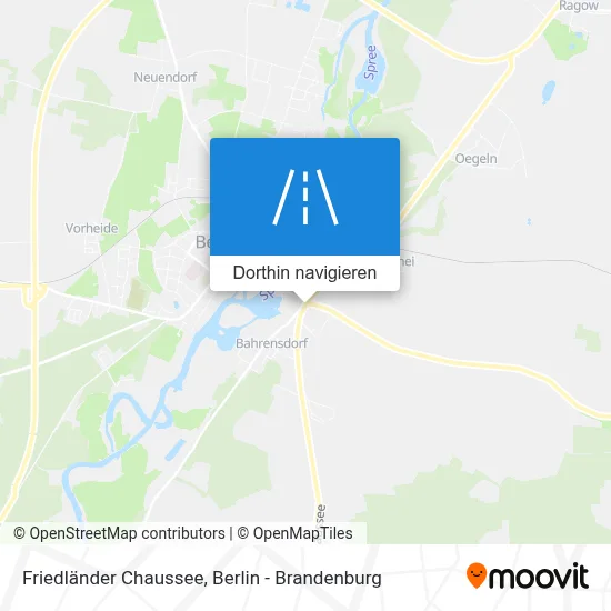 Friedländer Chaussee Karte