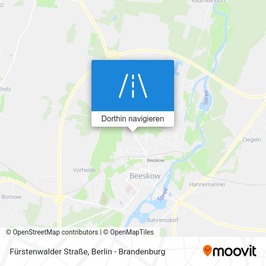 Fürstenwalder Straße Karte