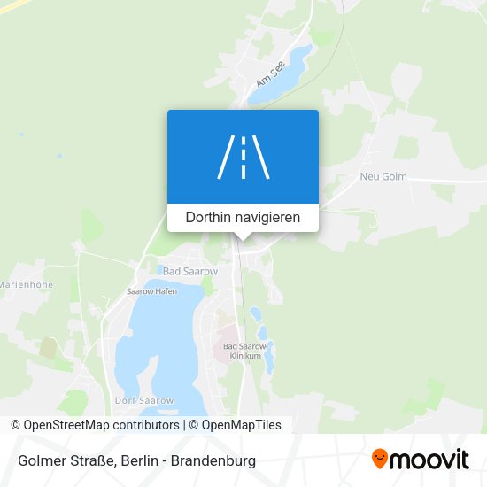 Golmer Straße Karte