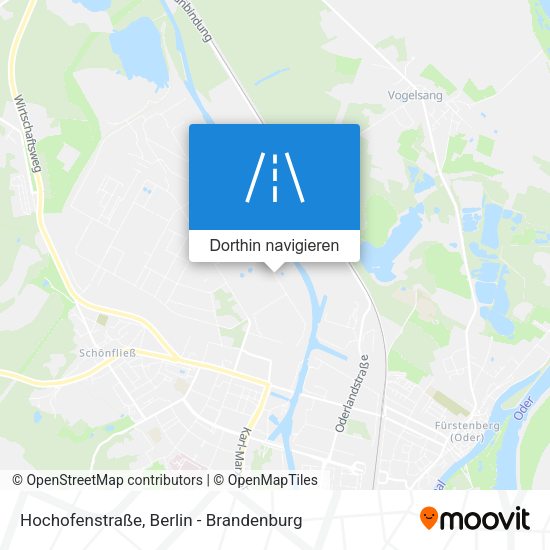Hochofenstraße Karte