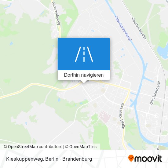 Kieskuppenweg Karte