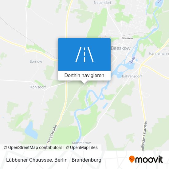 Lübbener Chaussee Karte