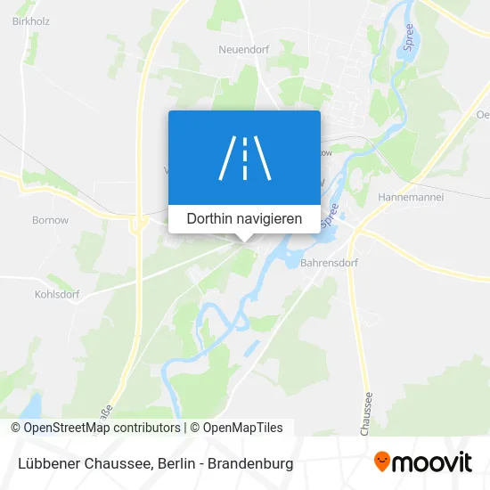 Lübbener Chaussee Karte