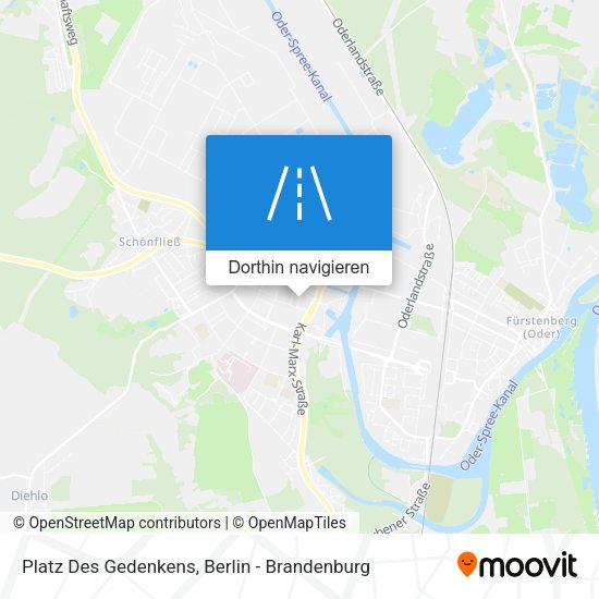 Platz Des Gedenkens Karte