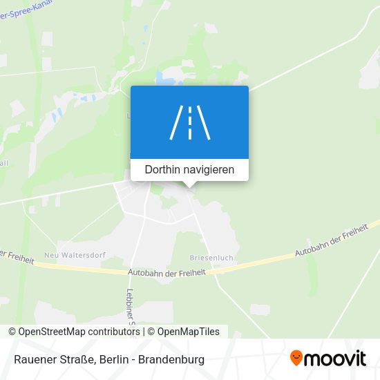 Rauener Straße Karte