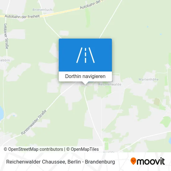 Reichenwalder Chaussee Karte