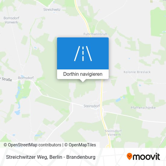 Streichwitzer Weg Karte