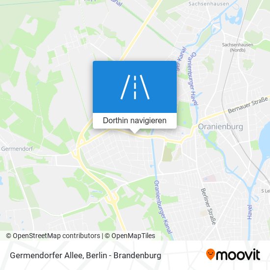 Germendorfer Allee Karte