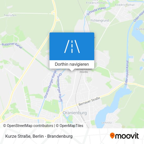 Kurze Straße Karte