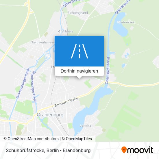Schuhprüfstrecke Karte