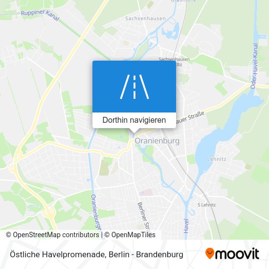 Östliche Havelpromenade Karte