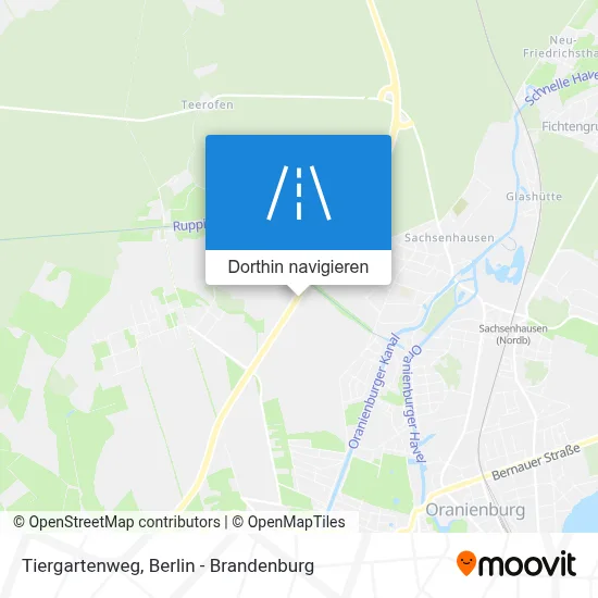 Tiergartenweg Karte