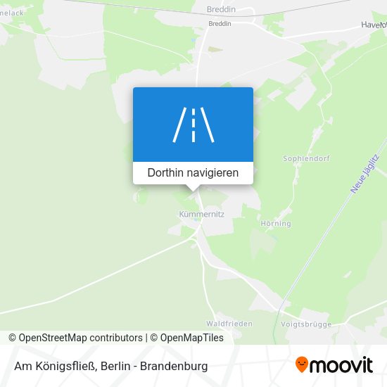 Am Königsfließ Karte