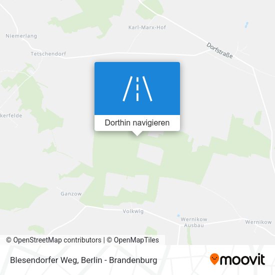 Blesendorfer Weg Karte