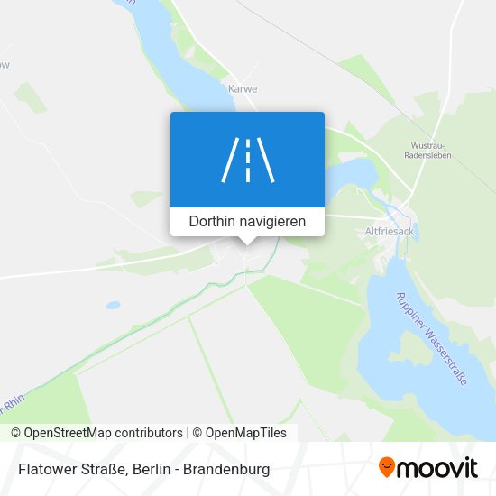 Flatower Straße Karte