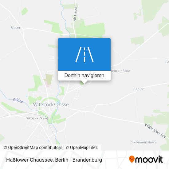 Haßlower Chaussee Karte