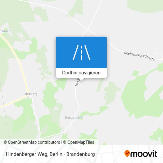 Hindenberger Weg Karte