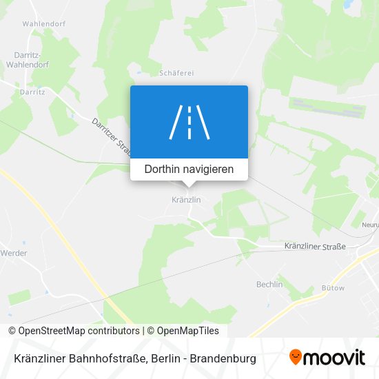 Kränzliner Bahnhofstraße Karte