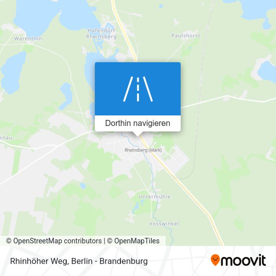 Rhinhöher Weg Karte