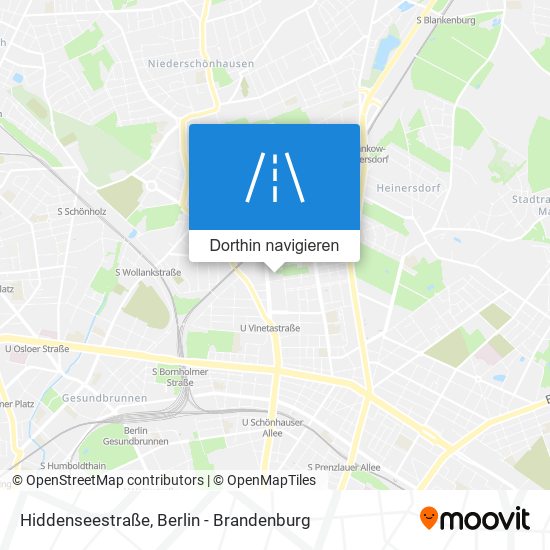 Hiddenseestraße Karte