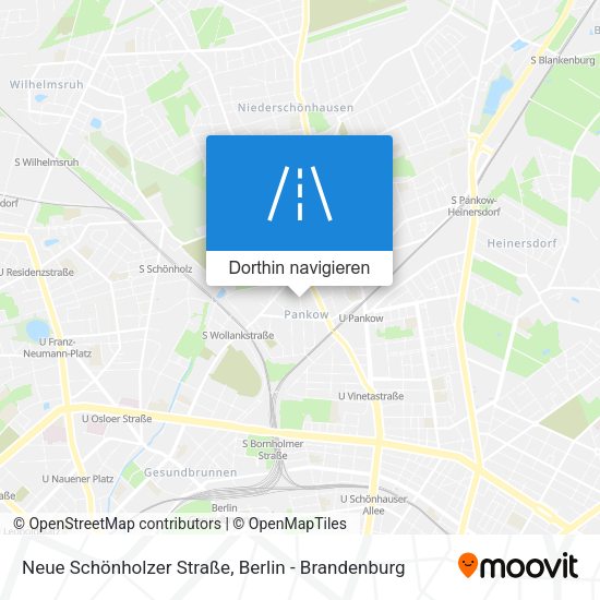 Neue Schönholzer Straße Karte