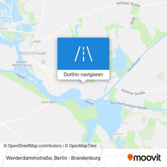 Werderdammstraße Karte