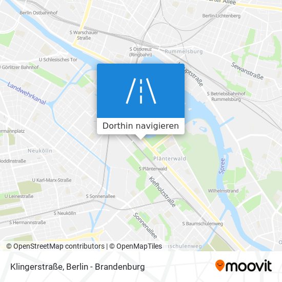 Klingerstraße Karte