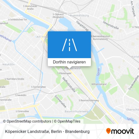 Köpenicker Landstraße Karte