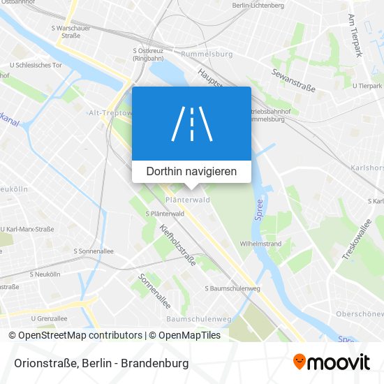 Orionstraße Karte