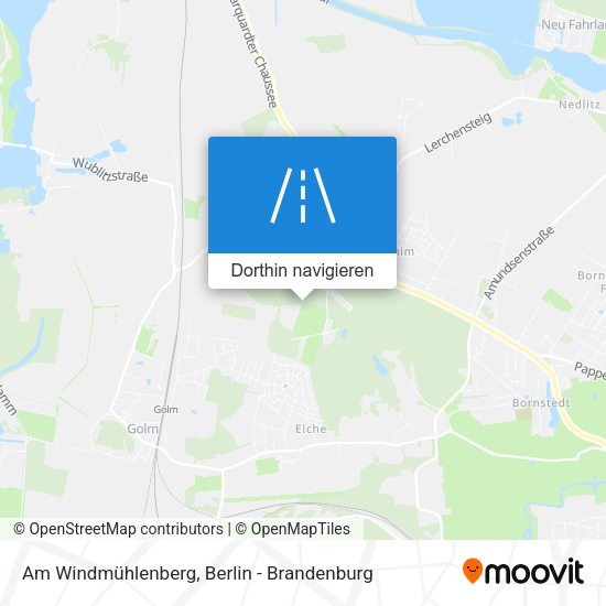 Am Windmühlenberg Karte