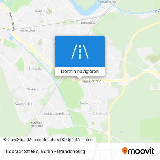 Bebraer Straße Karte