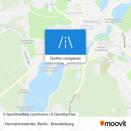 Hermannswerder Karte