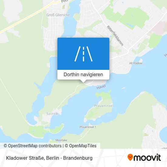 Kladower Straße Karte