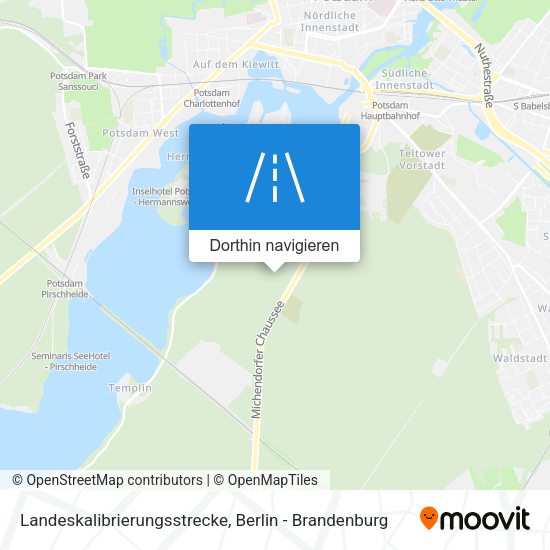 Landeskalibrierungsstrecke Karte