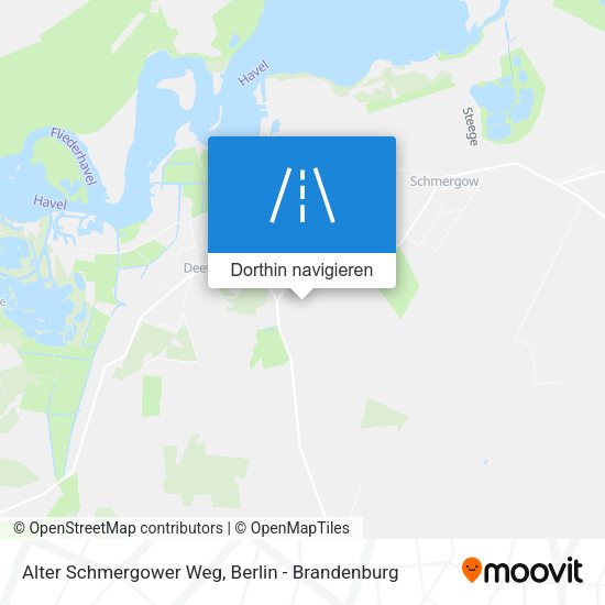 Alter Schmergower Weg Karte