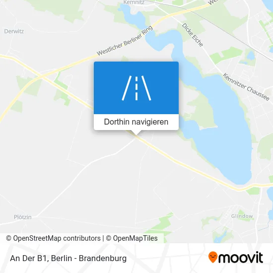 An Der B1 Karte