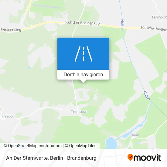 An Der Sternwarte Karte