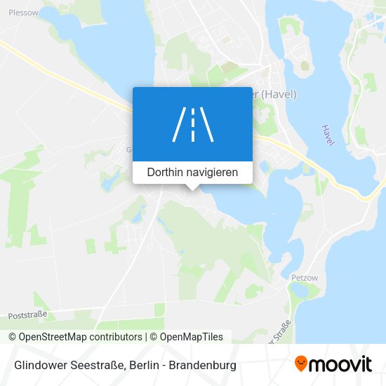 Glindower Seestraße Karte