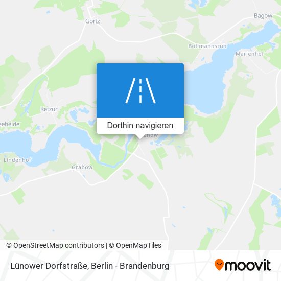 Lünower Dorfstraße Karte