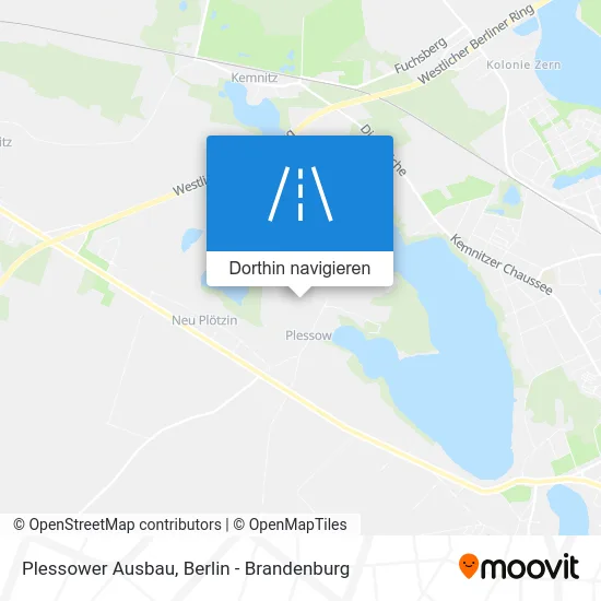 Plessower Ausbau Karte