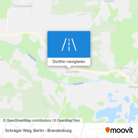 Schräger Weg Karte
