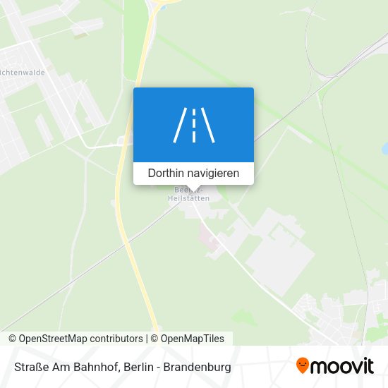 Straße Am Bahnhof Karte