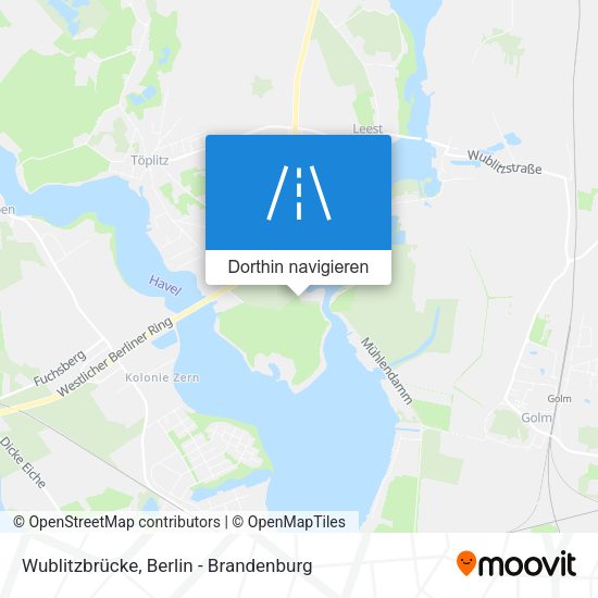 Wublitzbrücke Karte