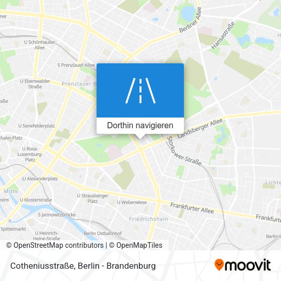 Cotheniusstraße Karte