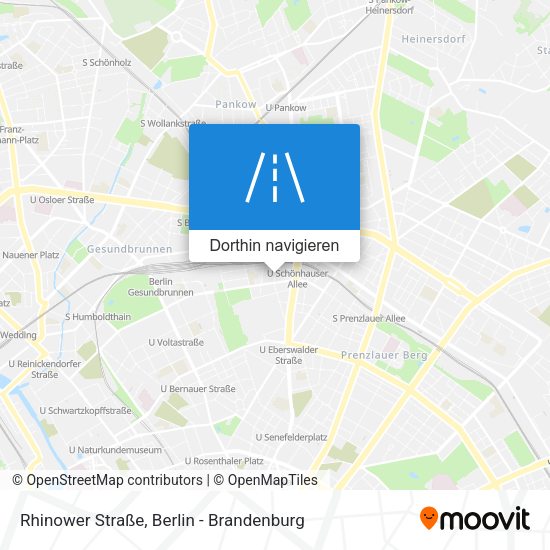 Rhinower Straße Karte